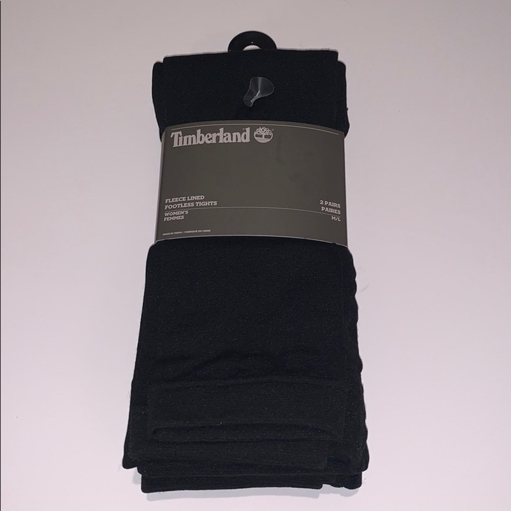 Timberland Fleece Lined Footless Tights size Medium/Large - Picture 4 of 5